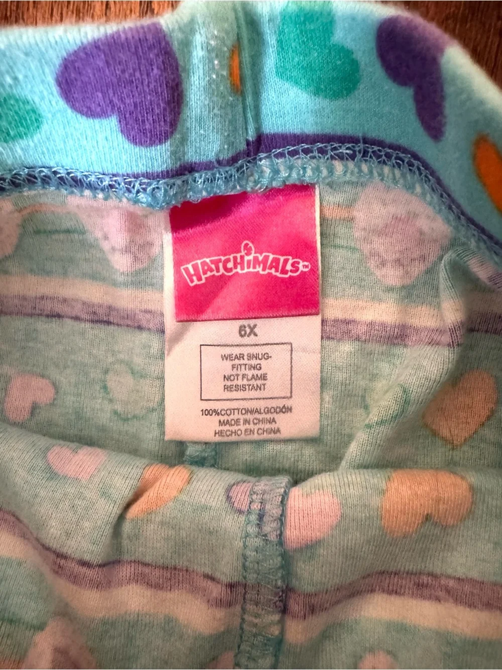 HATCHIMALS pajama set, sise 6X
